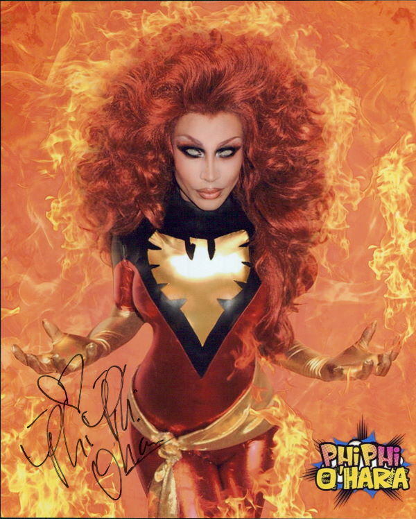 Phi Phi O'Hara (RuPaul's Drag Race) signed 8x10 Photo Poster painting in-person