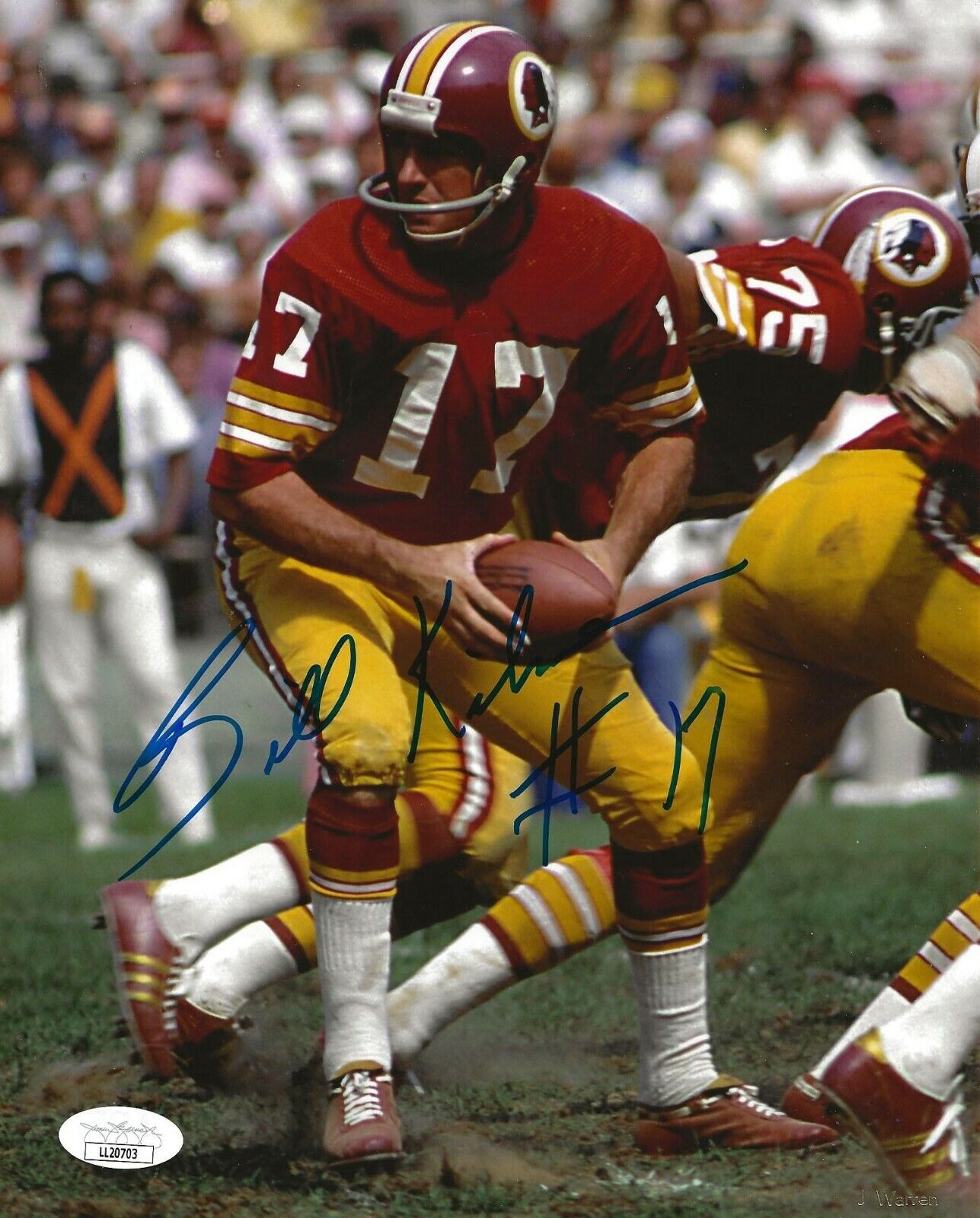 Billy Kilmer signed Washington Redskins 8x10 Photo Poster painting autographed 2 JSA