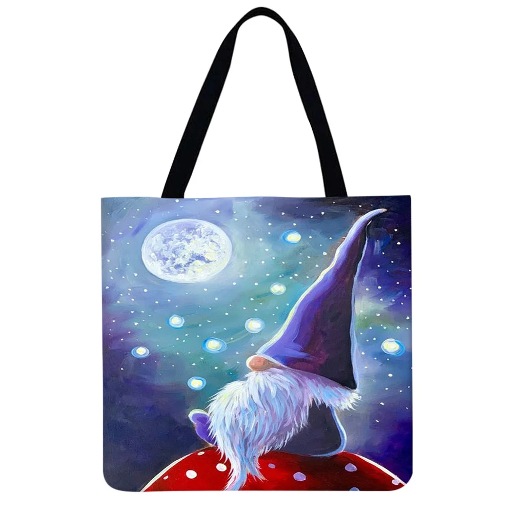 Linen Tote Bag - Gnome Goblin