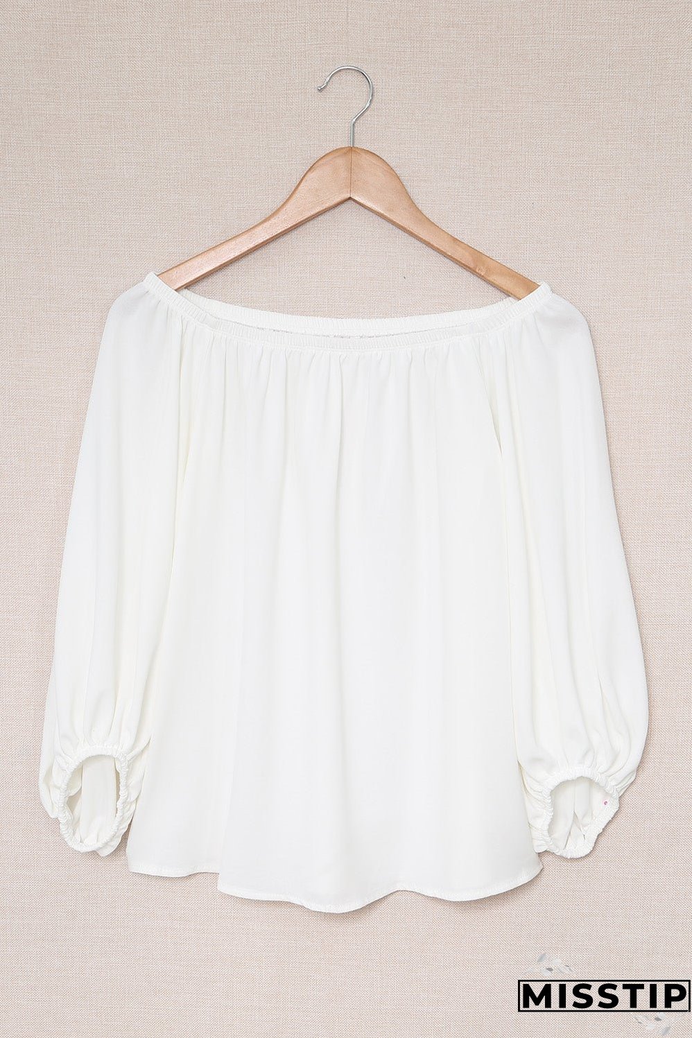 Versatile White Off-Shoulder Shirt
