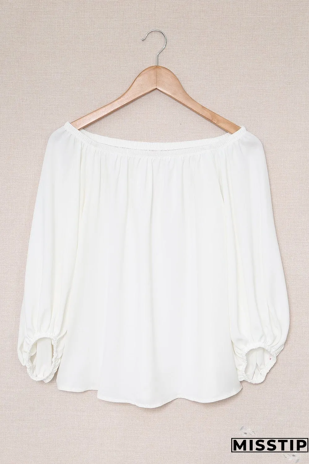 Versatile White Off-Shoulder Shirt