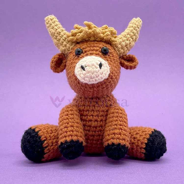 Baby Highland Cow - Crochet Kit veirousa