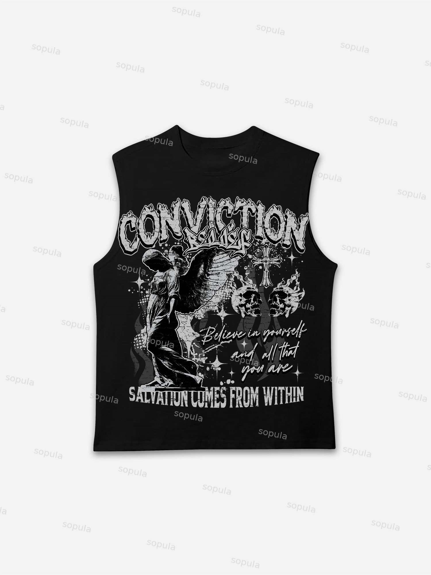 Sopula Conviction Belief Graphic Tank Top - Sopula｜Premium Graphic Tees & Graphic Clothing