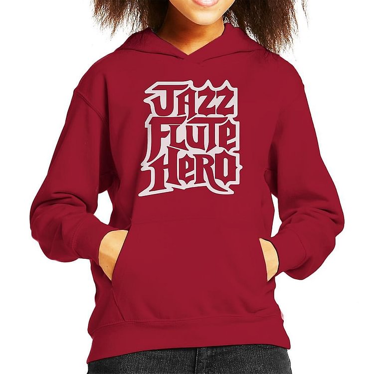 Anchorman Jazz Flute Hero Guitar Hero Kid's Hooded Sweatshirt