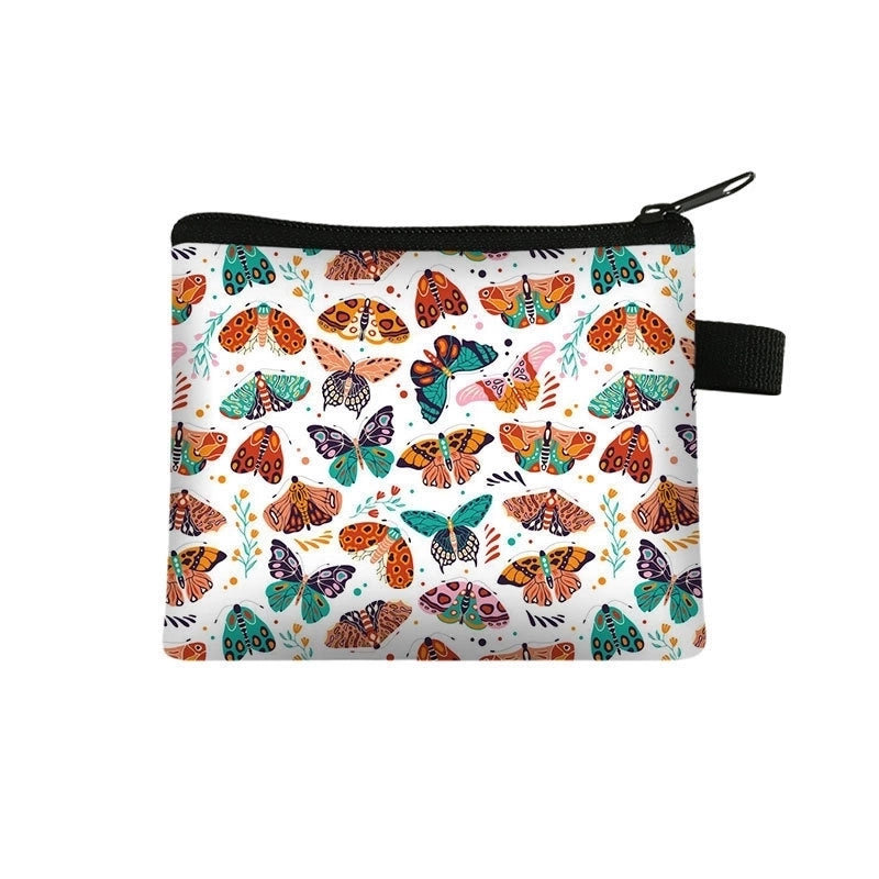 Women’s Butterfly Polyester Zipper Coin Purses