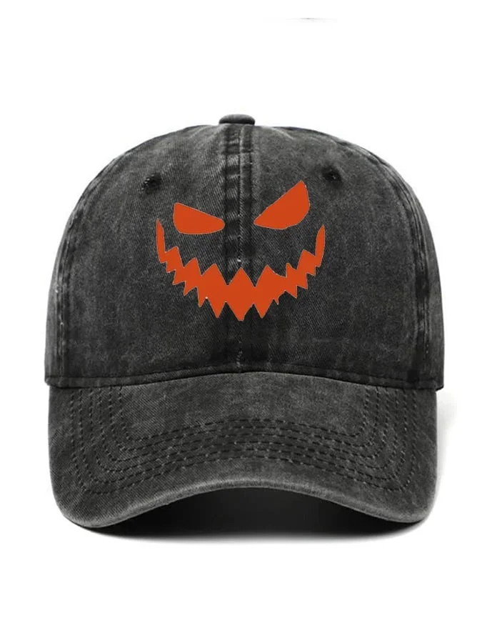 Men's Horror Print Smiley Cap