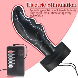 pornhint Pornhint Electric E-Stim Spreader Dilator Expander Plug Electro Chastity Device for Coupl