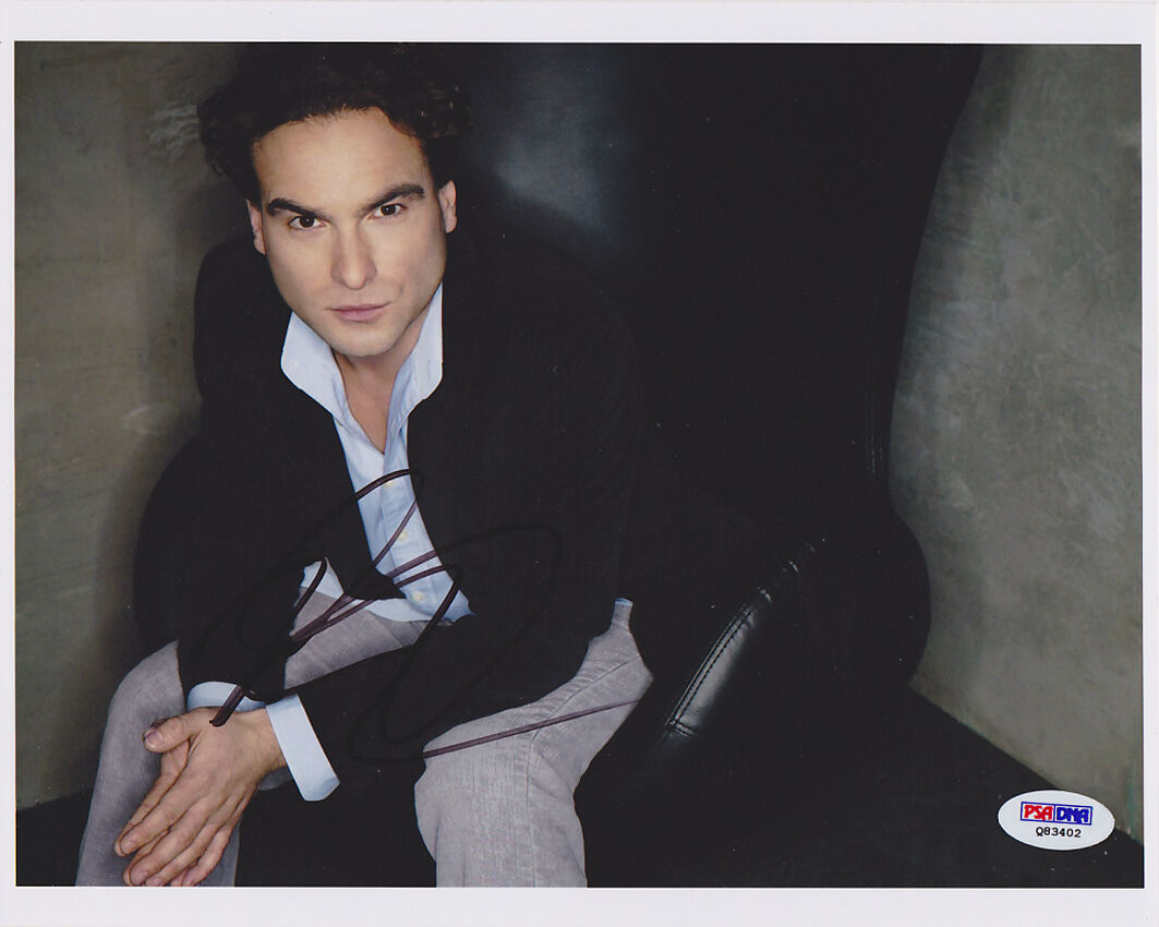 Johnny Galecki SIGNED 8x10 Photo Poster painting Leonard The Big Bang Theory PSA/DNA AUTOGRAPHED