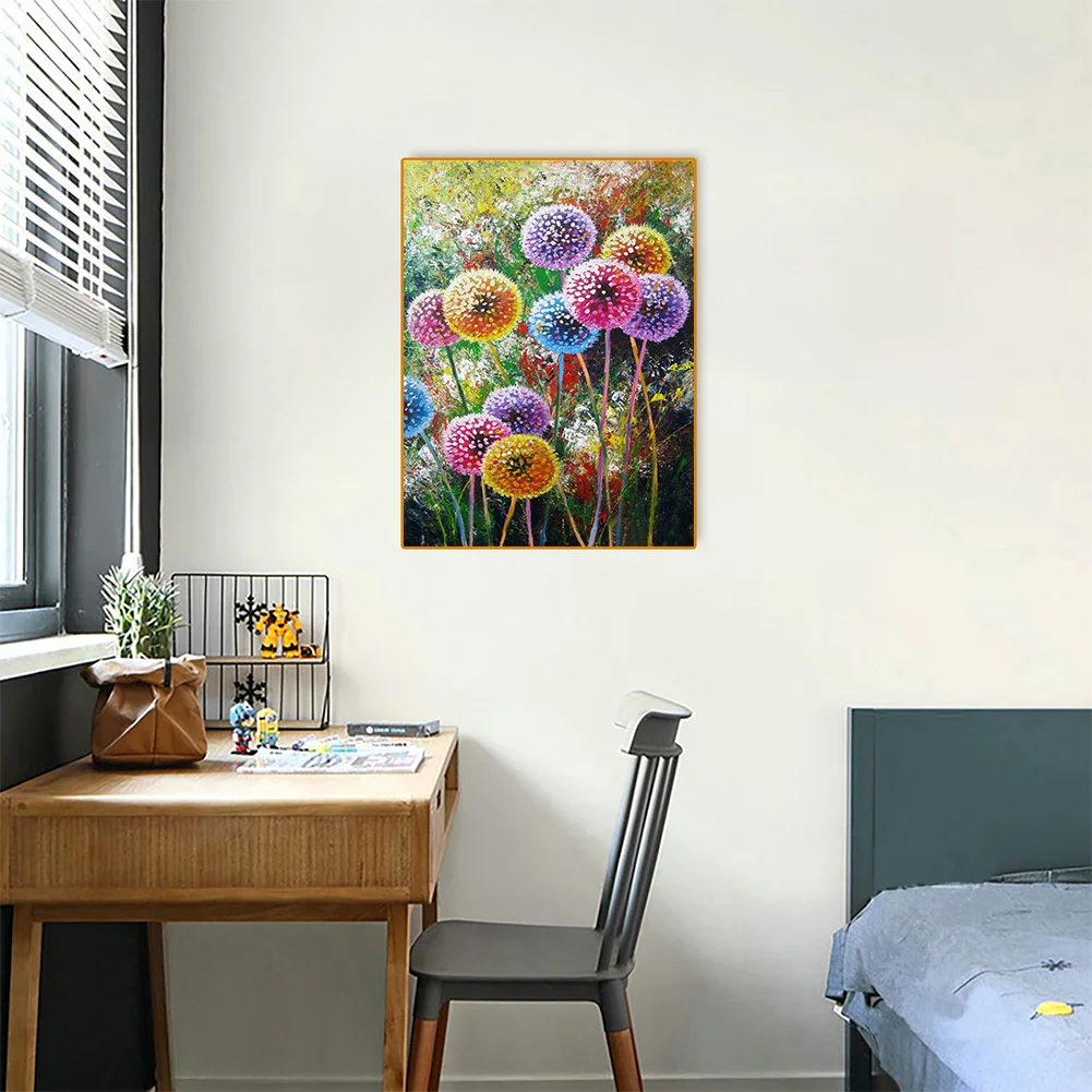 Full Counted Cross Stitch 11CT - Colorful Dandelion(30*40cm)