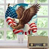 (US Local)US Flag Eagle Diamond Art Hanging Pendant 5D DIY Diamond Painting Dots Pendant
