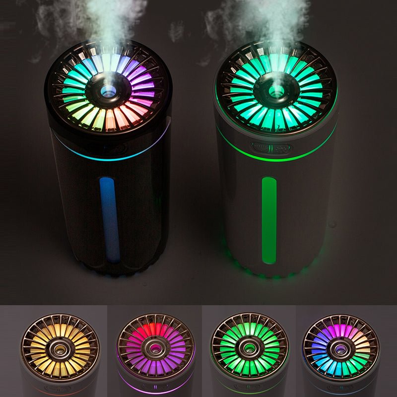 LED Aromatherapy Essential Oil Cup Humidifier for Car