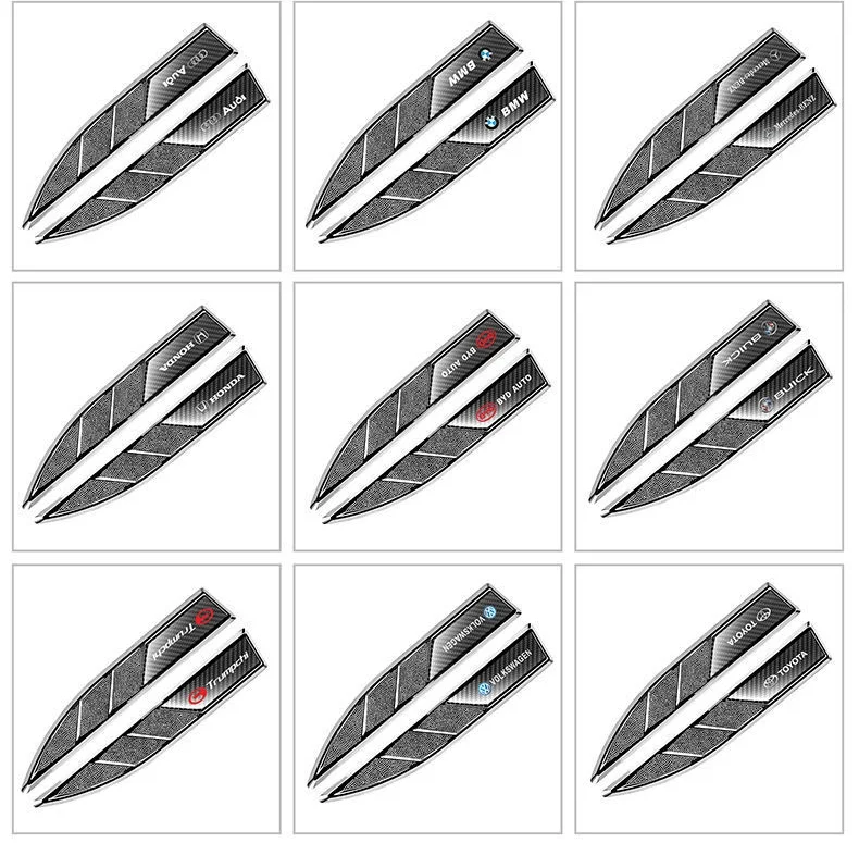 Car metal modification side label sticker