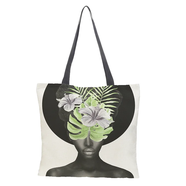 Linen Eco-friendly Tote Bag - Abstract