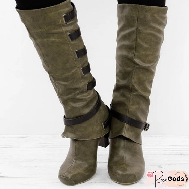 Women Vintage Boots Casual Plus Size Shoes