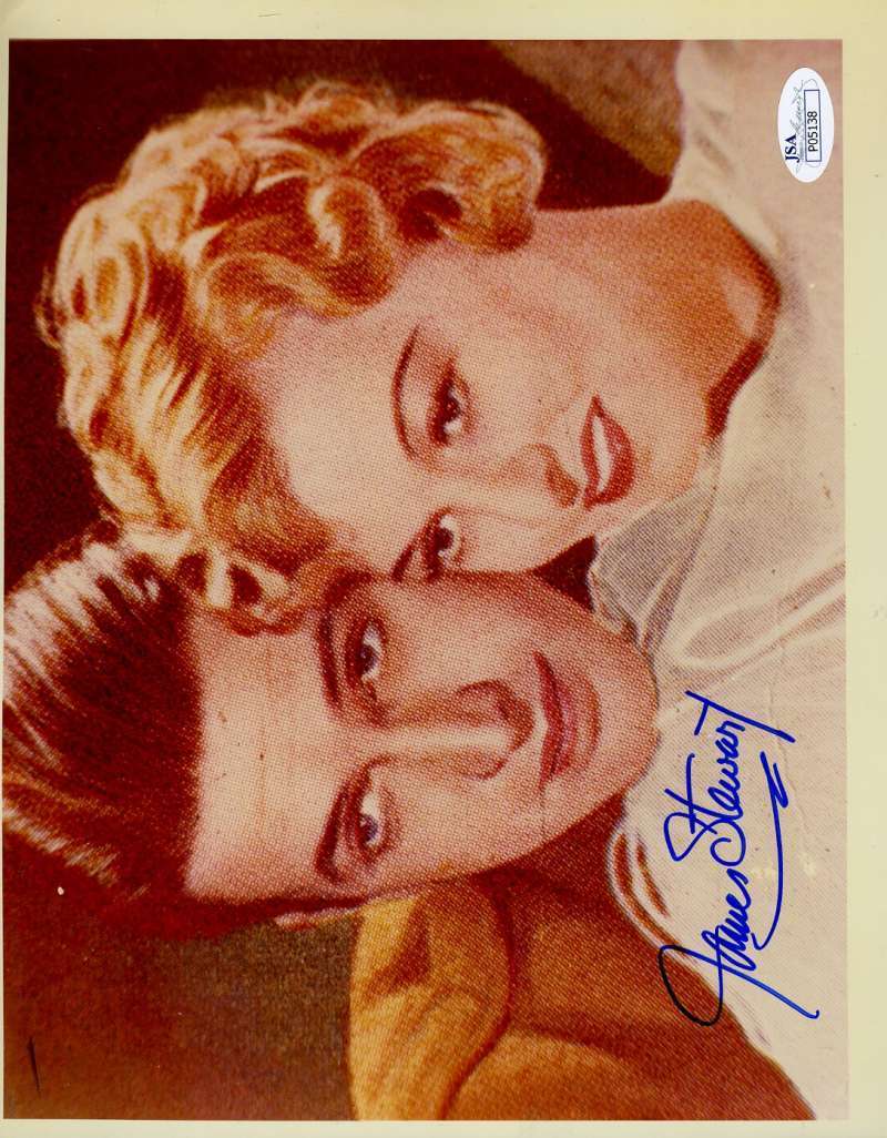 James Jimmy Stewart Jsa Signed 8x10 Photo Poster painting Authentic Autograph