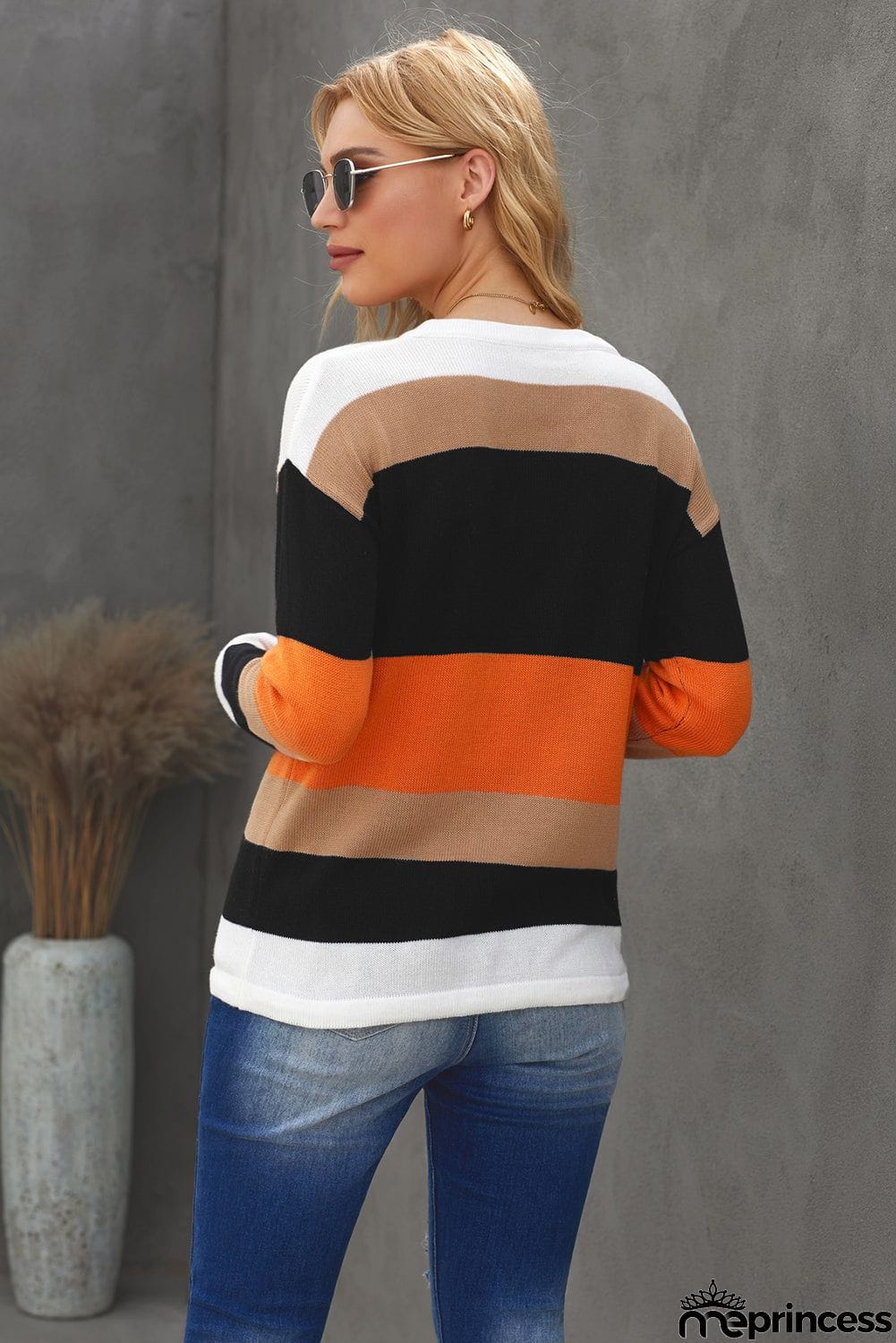 Colorblock Knit Sweater