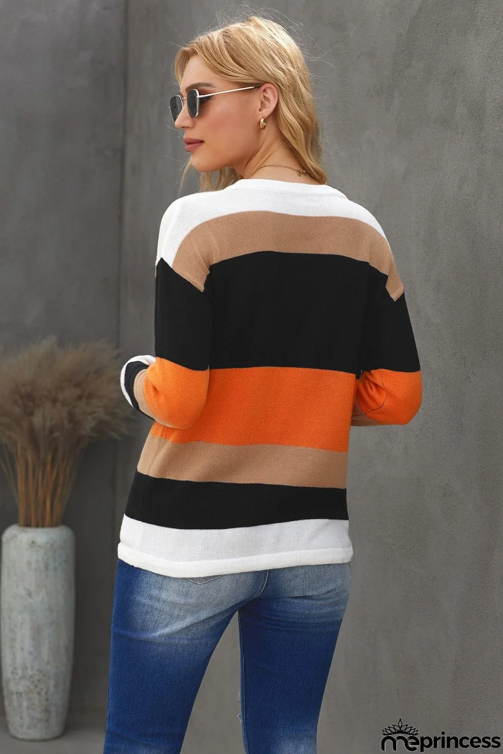 Colorblock Knit Sweater