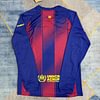 Joyfball 2025/2026 Barcelona Home Long Sleeve Football Shirt 1:1 Thai Quality