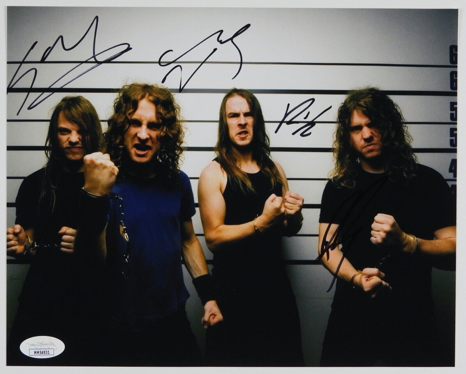 Airbourne Fully Signed JSA Autograph Photo Poster painting 8 x 10 Joel O'Keeffe Ryan