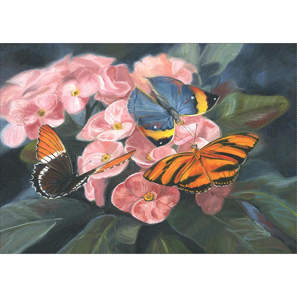 

Butterfly Flower-Round Drill Diamond Painting-40*30CM, 501 Original