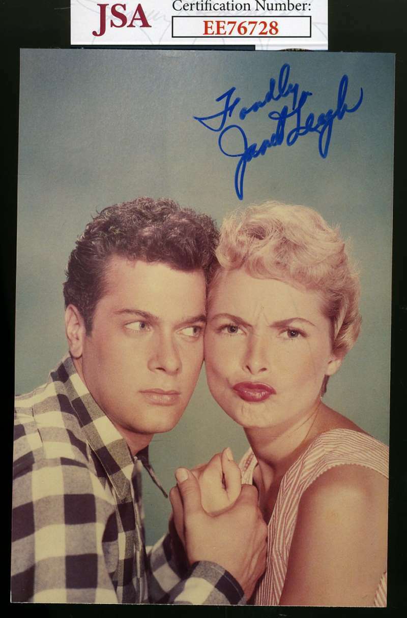 Janet Leigh Jsa Coa Hand Signed Photo Poster painting Autograph