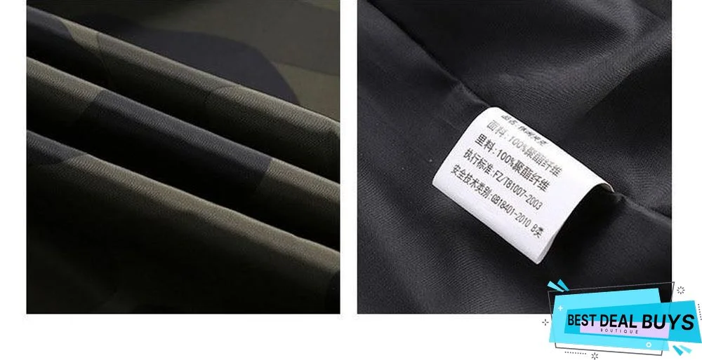 Men's Bomber Jacket Men Autumn Camouflage Jackets Male Military Coats