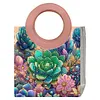 DIY 5D Diamond Art Painting Handbag with Round Handle Diamond Painting Kit Handbag Diamond Painting Bag for Women Casual Shopping Travel Daily Use