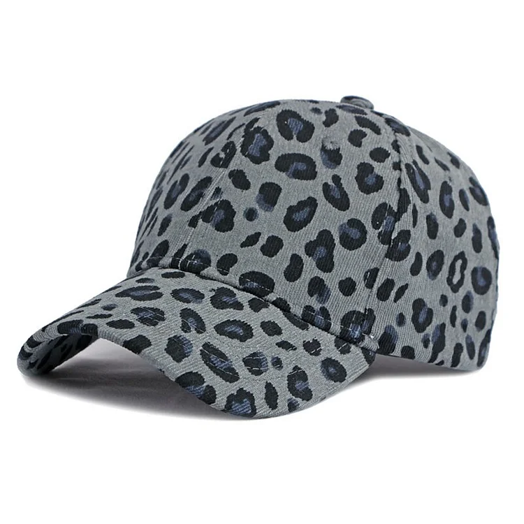 Leopard Print Baseball Hat Japan Autumn FemaleBaseball Cap Outdoor Sports Men Warm Sun Hat