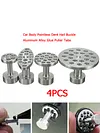 4pcs Pull Cap Gasket Aluminium Alloy Depression Repair Gasket for Universal Cars