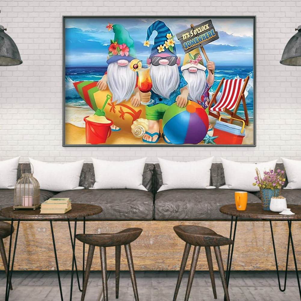 Diamond Painting - Full Round Drill - Beach Goblin(45*30cm)