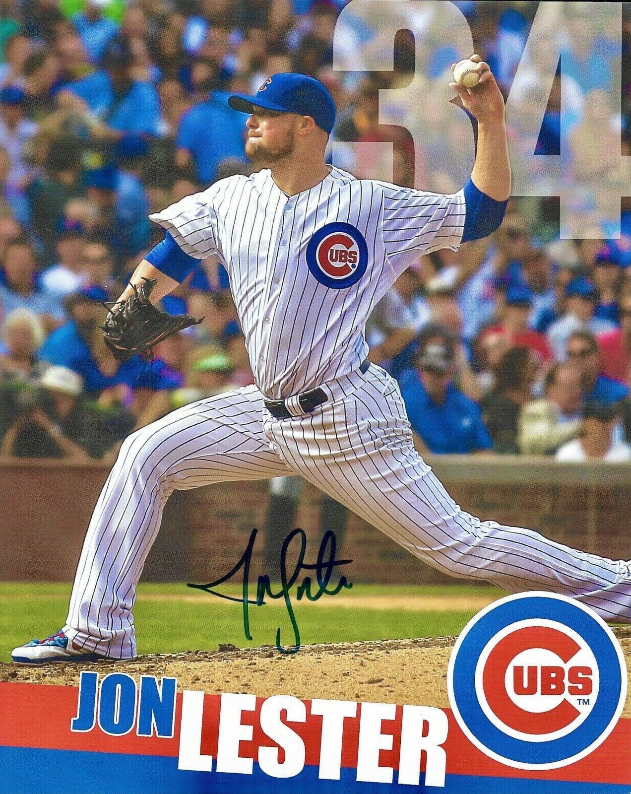 Jon Lester Autographed Signed 8x10 Photo Poster painting ( Cubs ) REPRINT