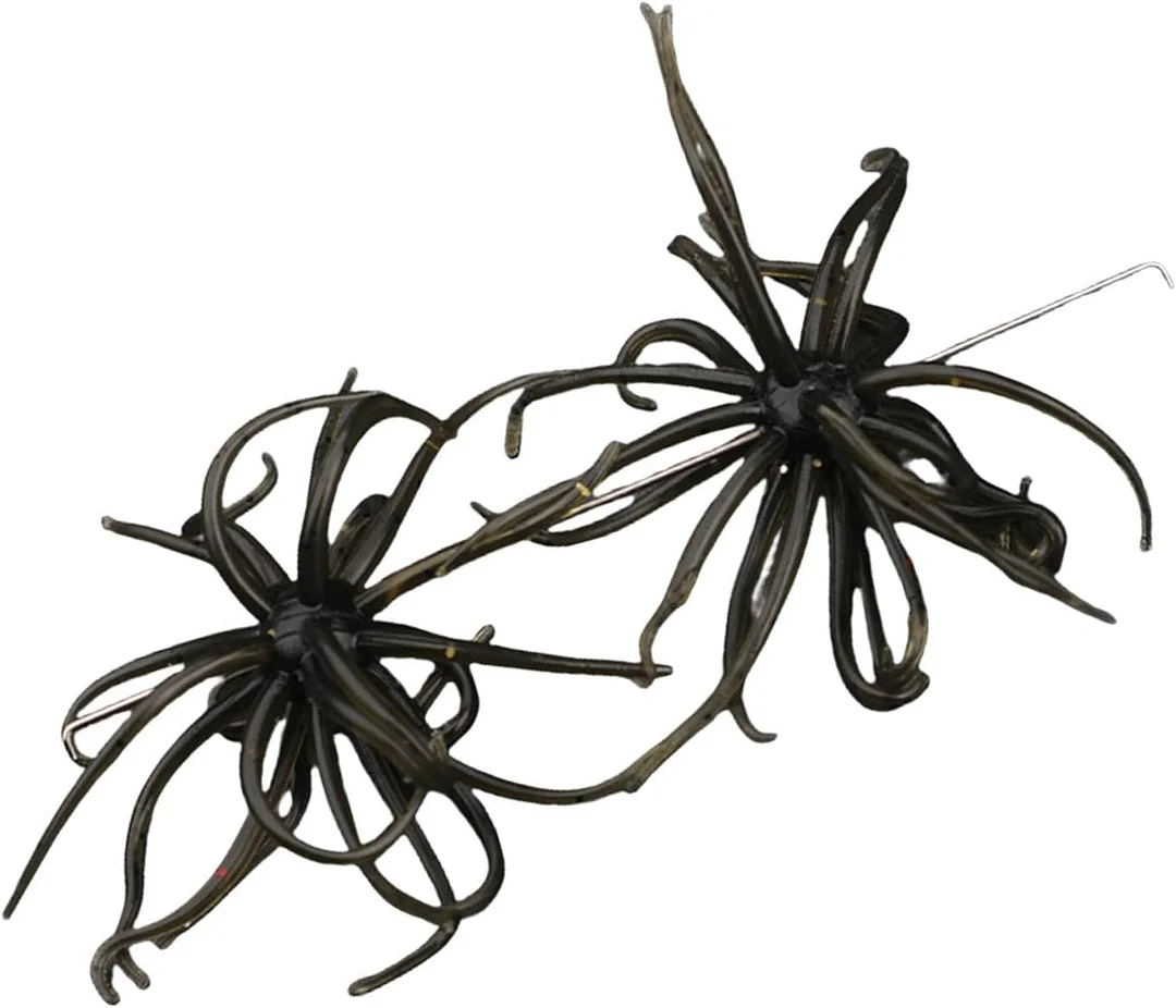 2Pcs Fishing Lures Soft Urchins Fish Lures Simulation Urchins Fishing Baits Soft Swimming Lures Slow Floating Lures Set