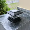 Solar Power LED Pillar Lamp Outdoor Garden Fence Lamp Yard Post Cap Lights