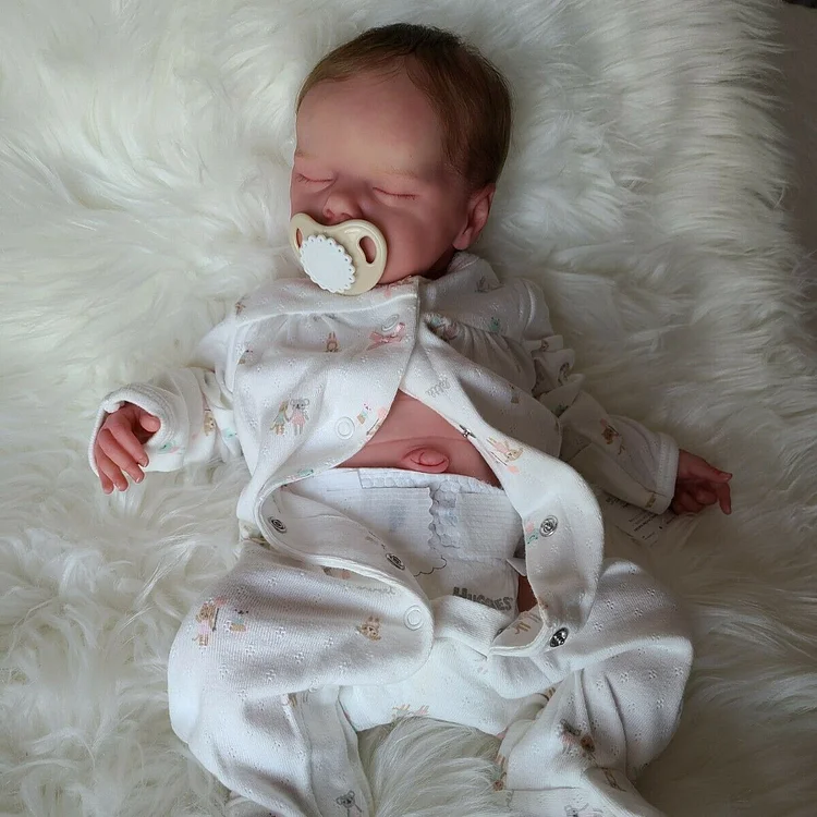  17 Inches Soft Touch Handmade Reborn Girl Doll Caitríona Truly Lifelike Newborn Baby Dolls - Reborndollsshop®-Reborndollsshop®