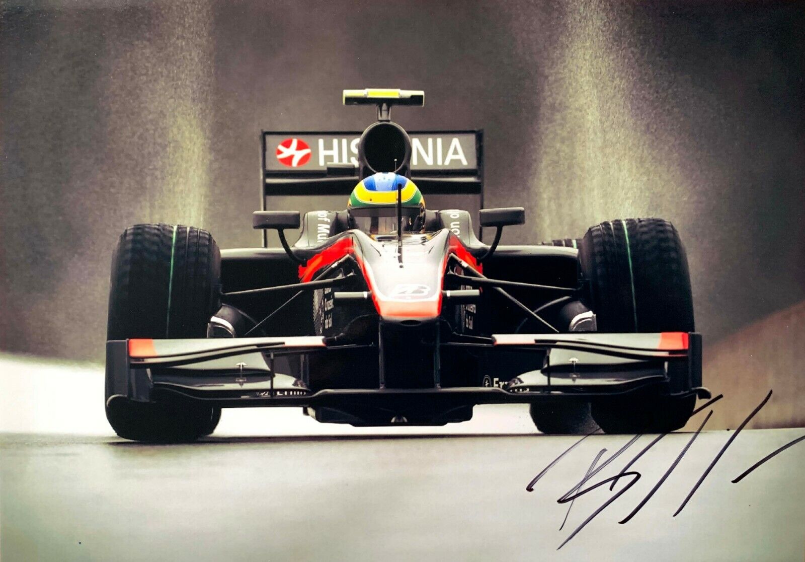 Bruno Senna HRT Cosworth F110 Hand Signed Autograph F1 Lotus Renault Williams