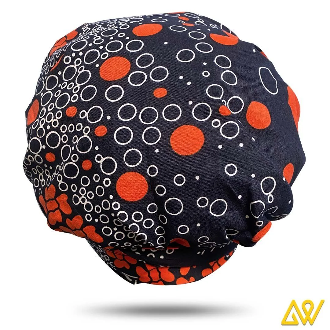 African Print Head Wrap With Satin-Lined - AW1850