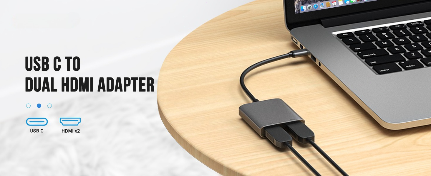 Lemorele TC21 Dual Hdmi Adapter