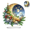 Acrylic Special Shaped Double Sided Effect Christmas Theme Desktop Diamond Art Kit