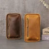 Crazy Horse Leather Retro Crossbody Bag, New Style Waist Bag, Men's Leather Belt Mini Bag, Pure Cowhide Mobile Phone Bag, Genuine Leather Trendy Bag