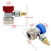 R134A A/C Adapter Copper High Low Adapter Air Conditioner Coolant Quick Coupling