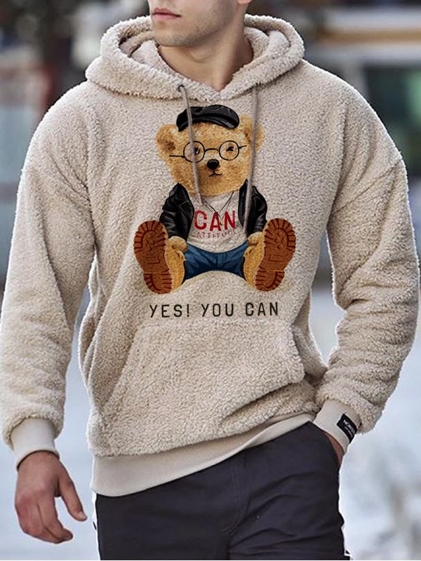 Bear Lamb Cashmere Casual Sweatshirt