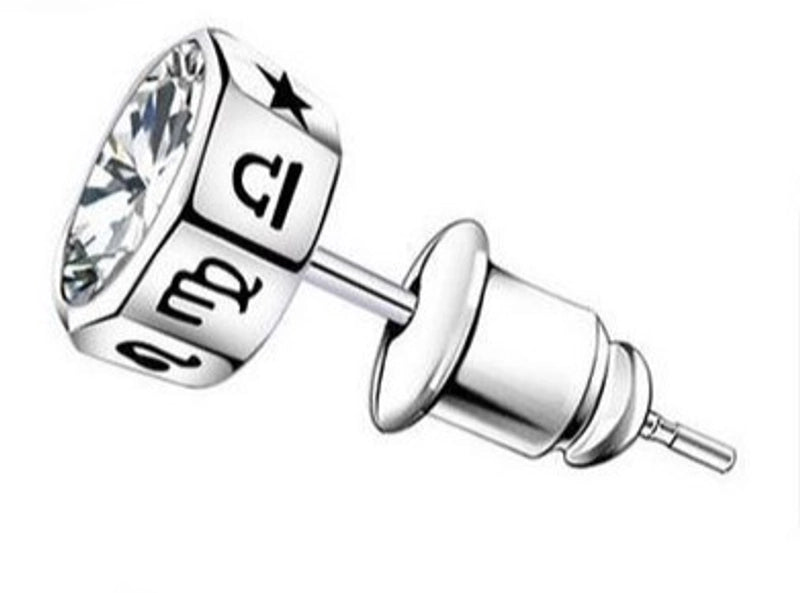 1 Piece Minimalist Geometric Plating Inlay Copper Stone Ear Studs