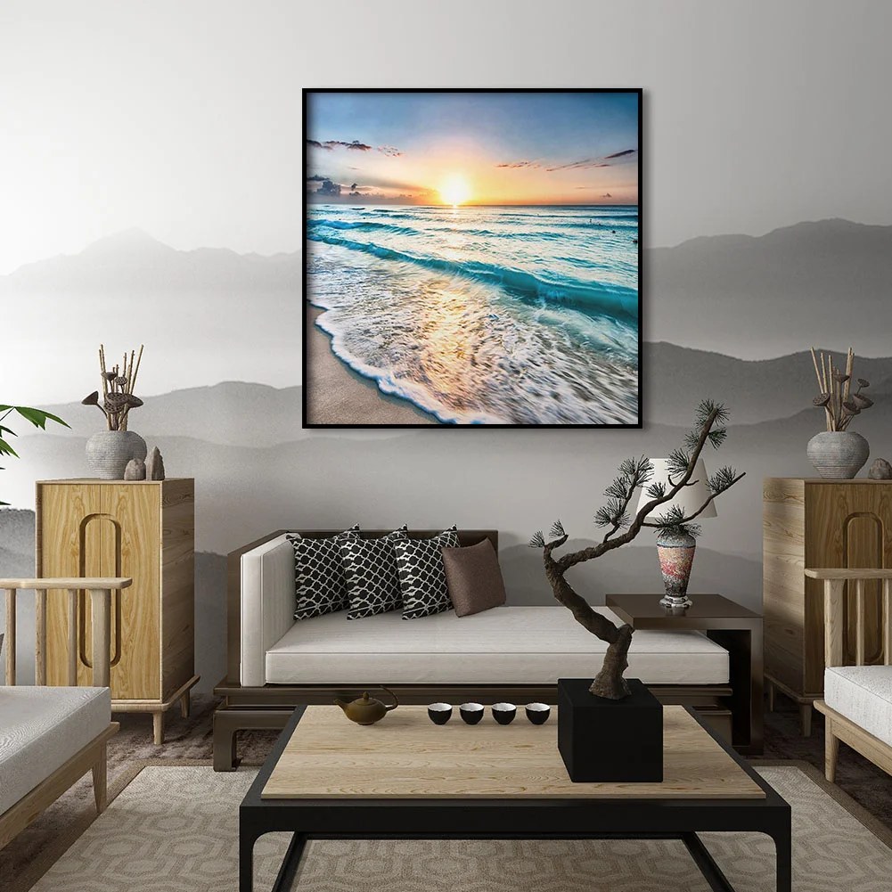 Diamond Painting - Full Round Drill - Sea Wave(30*30cm)