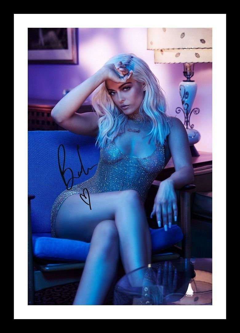 Bebe Rexha Autograph Signed & Framed Photo Poster painting 2