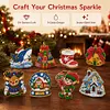 9pcs DIY Double-Sided Rhinestone Acrylic Diamond Art(Hello Christmas)
