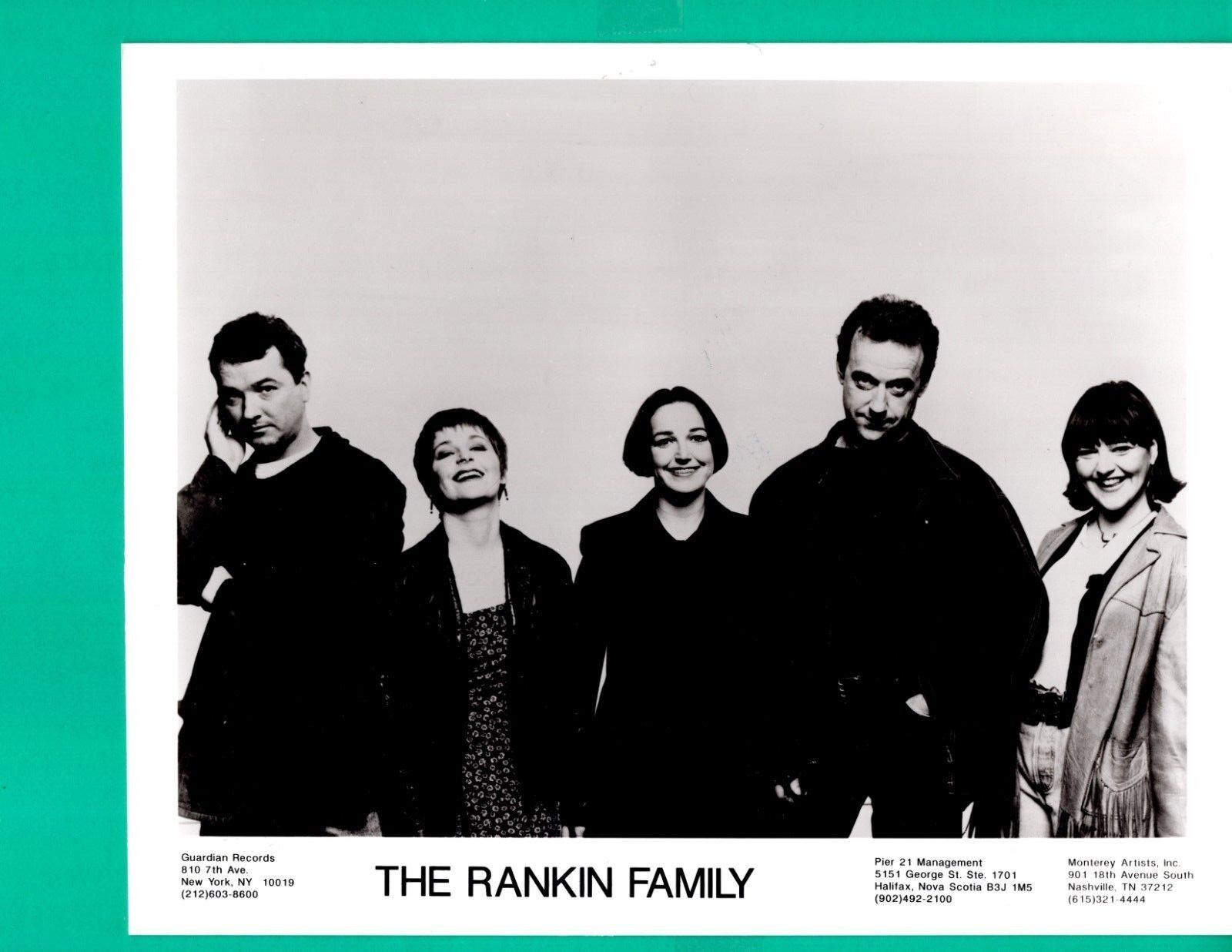 1996 THE RANKIN FAMILY Music Band News Press Promo Photo Poster painting 8x10