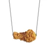 Fried Chicken Necklace Sweater Chain Women Autumn And Winter Chicken Leg Pendant Niche Design Ornaments Fried Chicken Wings Creative Accessories
