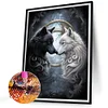 Diamond Painting-Round AB Drill Wolf(45*55CM)