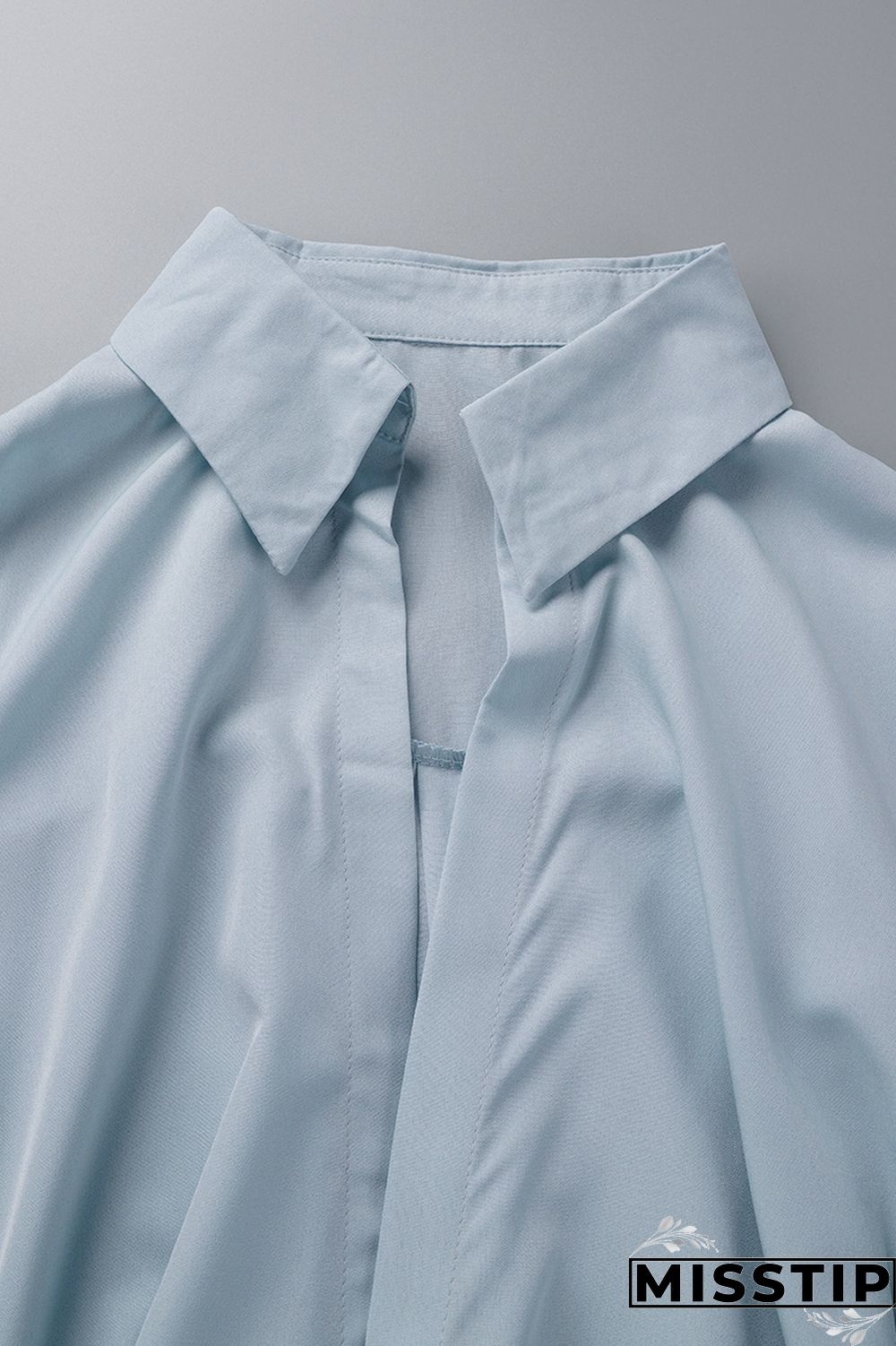 Black Casual Solid Patchwork Turndown Collar Shirt Dress Dresses