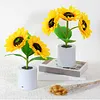 Shimmering Sunflower Lamp Rechargeable Sunflowers Flower Lamp Sunflower Night Light for Mom Wife Friends Girlfriend Teacher Grandma